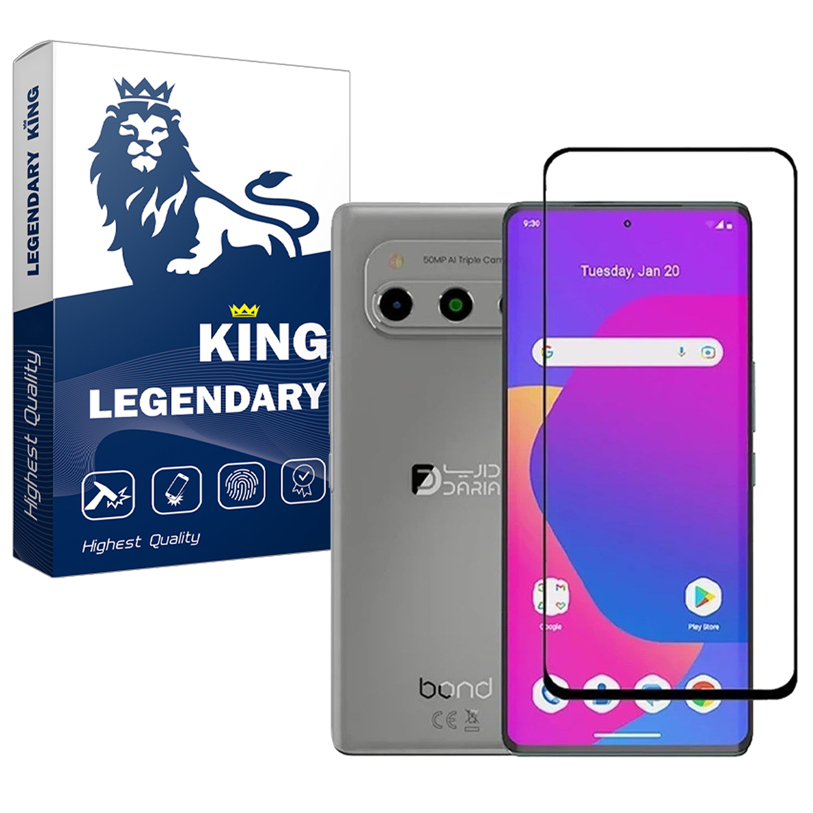 محافظ صفحه نمایش لجندری کینگ مدل FU-21 برای گوشی داریا Bond 5G