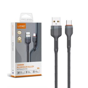 کابل تبدیل USB به USB-C الدینیو مدل LS641 طول 1 متر