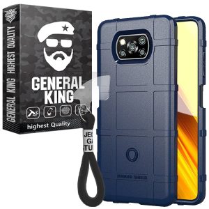 کاور ژنرال کینگ مدل B-NO برای گوشی شیائومی Poco X3 / Poco X3 NFC / Poco X3 Pro به همراه بندآویز