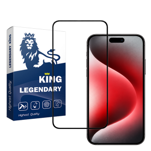 محافظ صفحه نمایش لجندری کینگ مدل F-21 برای گوشی اپل iPhone 15 Pro Max