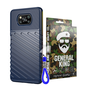 کاور ژنرال کینگ مدل B-NKC برای گوشی شیائومی Poco X3 / Poco X3 NFC / Poco X3 Pro به همراه بند آویز